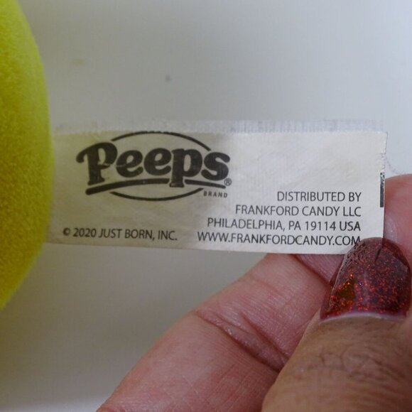 Just Born Peeps Yellow Bunny Rabbit Plush Toy Stuffed Animal 2020 5 inch Easter - Picture 3 of 5